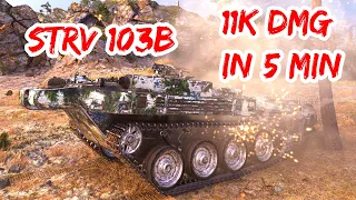 World OF Tanks ✅ STRV 103B 11K Damages 6 Kills in 5 min