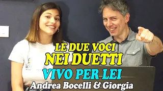 IMPARIAMO A DISTINGUERE LE DUE VOCI NEI DUETTI – VIVO PER LEI (Andrea Bocelli & Giorgia)