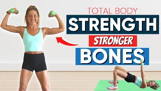 Total Body Strength Workout for Stronger Bones (30 Minutes!!)