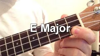 How to play E Major chord on the ukulele!
