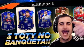 MONTEI UM TIMAÇO COM MESSI 98 e 3 TOTY NO DRAFT INSANO DO BANQUETA!!