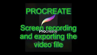 PROCREATE recording your screen