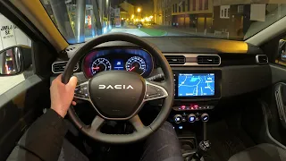NEW DACIA DUSTER Journey 2023 - NIGHT POV test drive (PURE DRIVING) 4X4 diesel