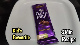 Quick & Easy Recipe Using Cadbury Dairy Milk |Kid's Favourite Recipe In 2 Min|