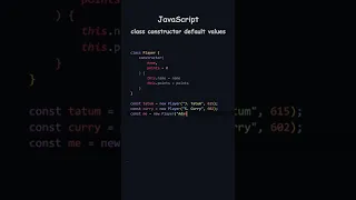 JavaScript class constructor default values