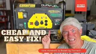 Champion Dual Fuel 3500 Watt Generator Won't Start - Cheap and Easy Fix - Carb Cleaning Made Easy