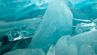 Skating on the Lake Baikal