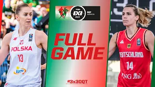 Poland 🇵🇱 vs Germany 🇩🇪 | Women Full Game | FIBA #3x3OQT 2024 | 3x3 Basketball