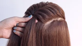 antique hairstyle for long hair girls | unique hairstyle | open hairstyle | ponytail hairstyle