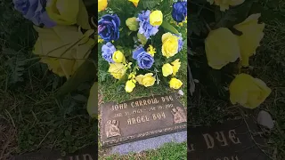 John Carroll Dye resting place with his baby brother and there mama ❤️ 💕 💙 # Touched by an Angel