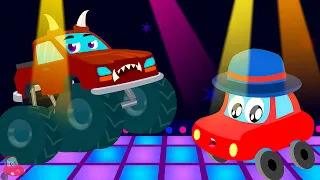 Monster Mashup Song :Introduction of Monster Trucks & Cars By Little Red Car