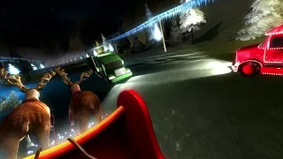 Santa's sleigh ride Virtual reality