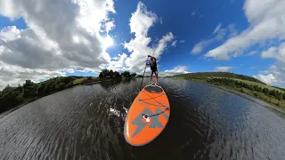 Paddle boarding at Knockburn Loch. GoPro Max