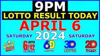 9pm Lotto Result Today April 6 2024 (Saturday)