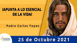 Evangelio De Hoy Lunes 25 Octubre 2021 l Padre Carlos Yepes l Biblia l Lucas 13,10-17