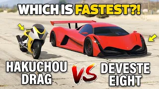 GTA 5 ONLINE - DEVESTE VS HAKUCHOU DRAG (WHICH IS FASTEST?)