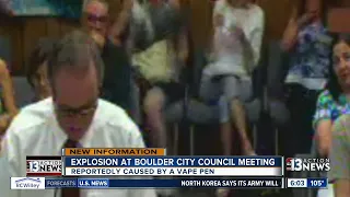 Video shows a woman's purse catching fire at city council meeting in Boulder City