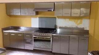 Cocina en acero inoxidable