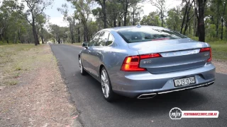 2017 Volvo S90 D5 (2.0TTD) 0-100km/h & engine sound