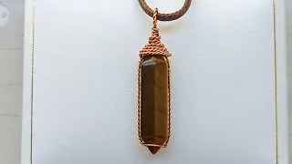 Wire Wrapped Crystal Point Pendant Tutorial