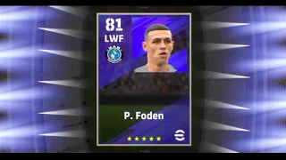 P.Foden efootball mobile 2023 max level Standard player