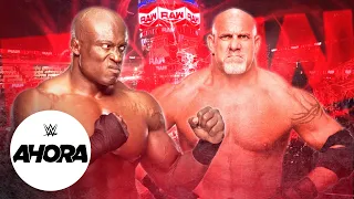 Bobby Lashley CARA A CARA con Goldberg en RAW: WWE Ahora, Ago 16, 2021