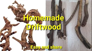 how to make  driftwood