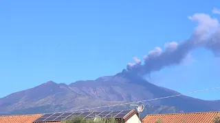 Etna volcano time lapse activity 28-08-2020