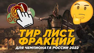 Кто сильнее всех? Тир-лист фракций для Чемпионата России 2022 в Rome 2.