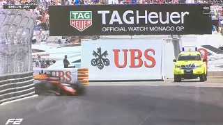 Jake hughes formula 2 Monaco crash 2022