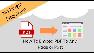 How To Embed PDF On Webpage (Any Page Builders)