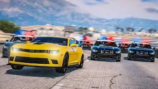 ПОГОНЯ ЗА CAMARO ИЗ ТРАНСФОРМЕРОВ В GTA ONLINE! ПОЛИЦЕЙСКИЕ ДОГОНЯЛКИ В ГТА 5 ОНЛАЙН!