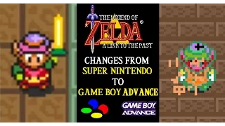 Zelda A Link to the Past: Changes from SNES to GBA (10th Anniversary Youtube Remake)