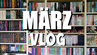 Reading Vlog | März 2024 | Buchpost 📚 Unhaul + Regale organisieren 💫 | Dunkelbuntetraeume