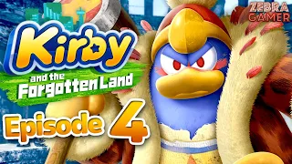 Kirby and the Forgotten Land Gameplay Walkthrough Part 4 - Winter Horns 100%! King Dedede Boss!?