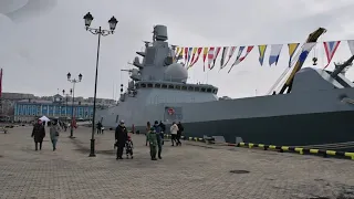 Новейший фрегат Северного флота «Адмирал флота Советского Союза Горшков» в Мурманске.