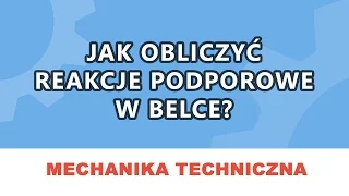 Korepetycje Mechanika: Jak obliczyć reakcje podporowe w belce i jak zastąpić podpory reakcjami?