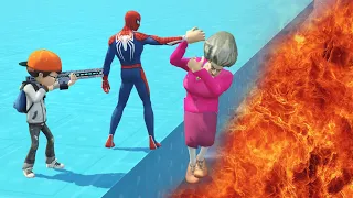 Scary Teacher 3D - Nick and Spiderman Vs Miss'T Full Story - Couple Pranks - Game Animation