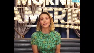 Elizabeth Olsen answers fan questions backstage at GMA