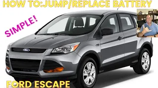 FORD ESCAPE BATTERY LOCATION, JUMPSTART, AND REPLACE-BEST WAY!