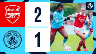 HIGHLIGHTS! CITY SUFFER FIRST WSL DEFEAT SINCE SEPTEMBER TO ARSENAL | Arsenal 2-1 Man City | WSL