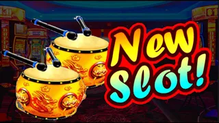 NEW SLOT ALERT! Dancing Drums Golden Drums BIG WINS!