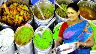 Hyderabad famous anuradha aunty street food hard working women sales | cheapest meals unlimited