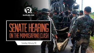Senate hearing on Mamasapano clash day 2
