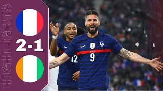 France vs Cote D'ivoire 2-1 Highlights All Goals | Friendly Match - 2022