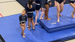 K’s First Gymnastics Meet - Xcel Bronze Level