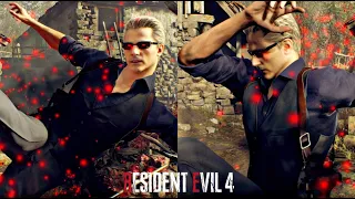 Resident Evil 4 Remake Albert Wesker All Melee Moves