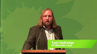 Toni Hofreiter | Bewerbung zur Bundestagswahl 2017 | Parteitag in Augsburg
