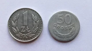 Monety PRL 1zł I 50 gr aluminium
