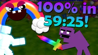 FNAF World - 100% - 59:25 (Former WR)